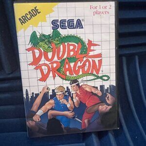 RARE Sega Master System Double Dragon, complete in box, not tested